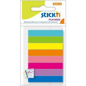 Zakładki indeksujące Stick'n Hopax 45x8mm, 160szt neon